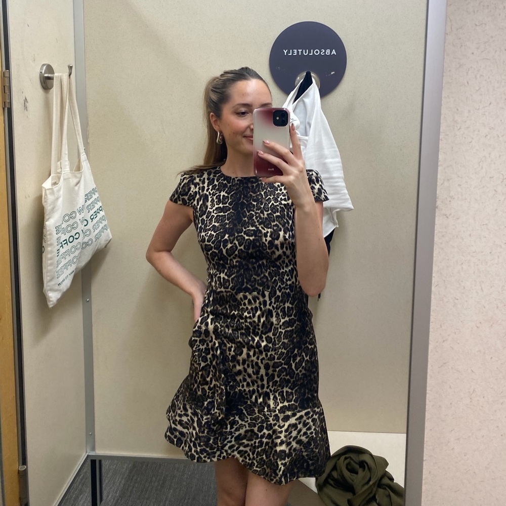 Alice + Olivia Leopard Print Mini Dress